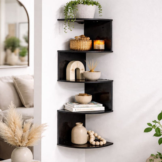 Boho Corner Floating Wall Shelf 2/4/5 Layers