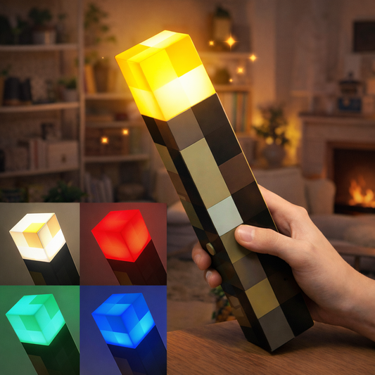 Minecraft Game Brownstone Torch LED Night Light