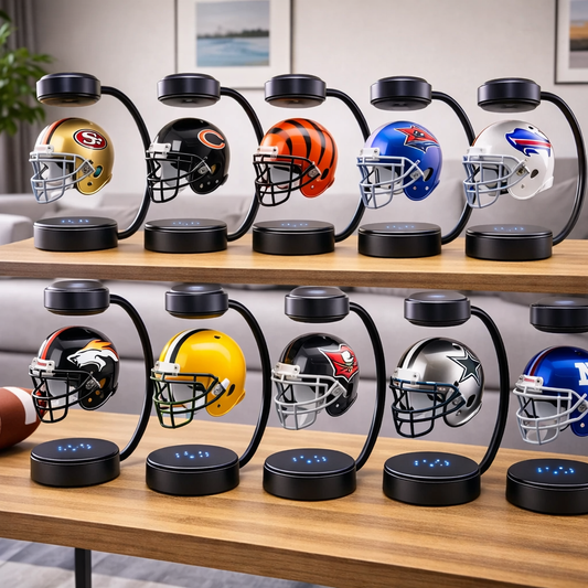 Floating Magnetic Football Helmet with LED Light