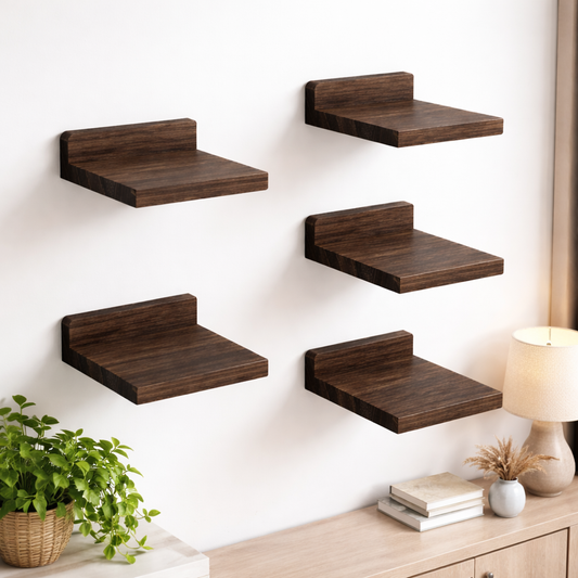 4-Pack Small Floating Wall Shelves