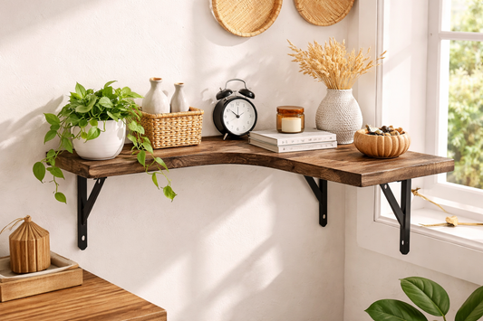 Corner Floating Wall Shelves