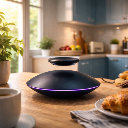Magnetic Levitating Display Stand – Floating Rotating UFO Display