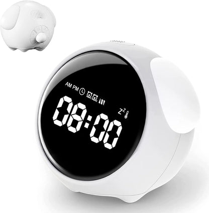 Digital Emotion Alarm Clock – LED Touch Night Light